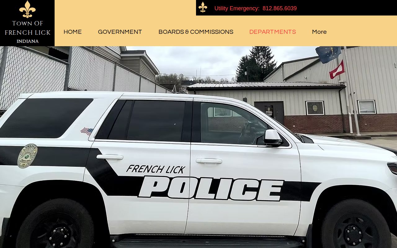 French Lick Police Department official Orange County arrest records page